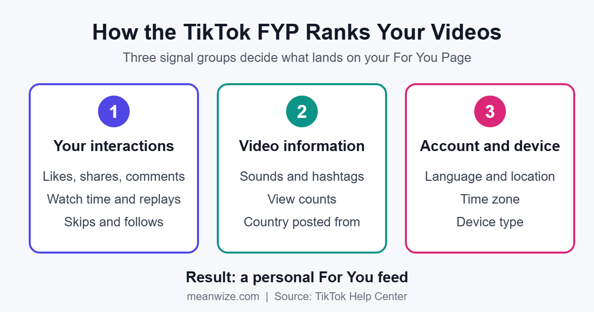FYP meaning explained: how the TikTok FYP algorithm ranks videos