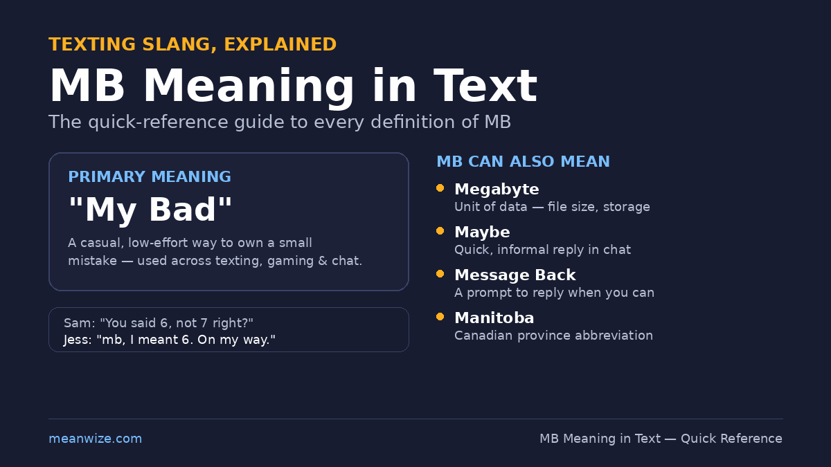 mb meaning in text quick reference infographic