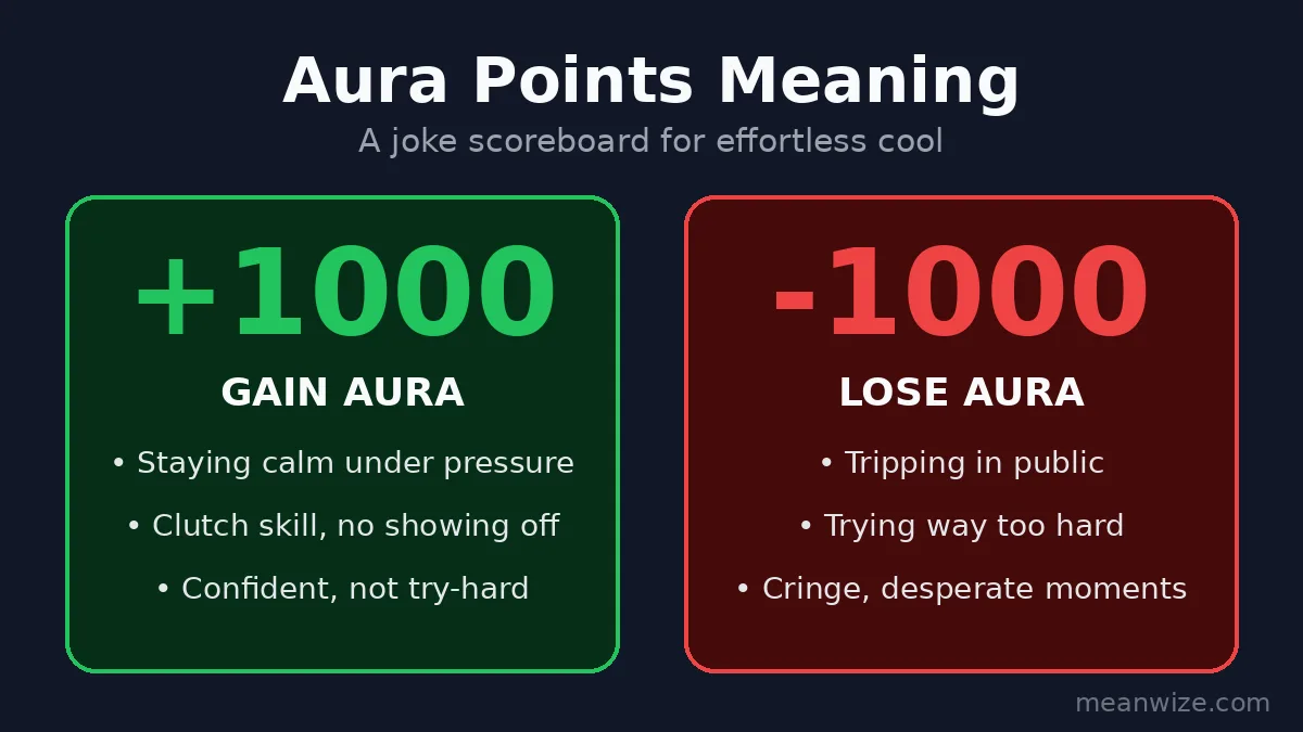 aura points meaning: +1000 and -1000 aura explained
